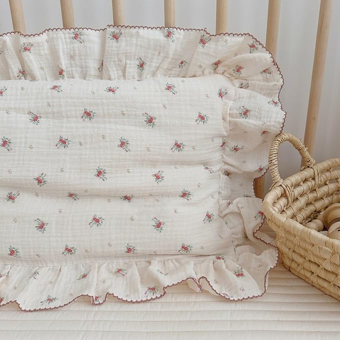 BuLuTu Toddler Pillowcase Cotton Muslin Kids Pillow Cases - Image 7