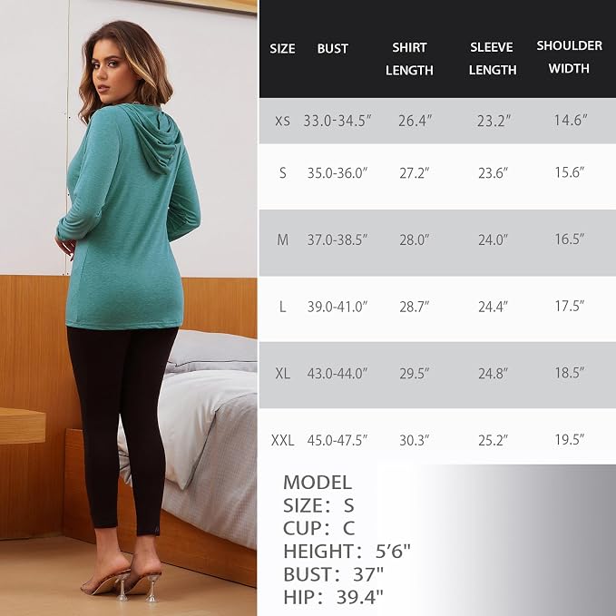 GINKANA Women's Nursing Hoodie Sweatshirt Long Sleeves Breastfeeding Maternity - Image 7