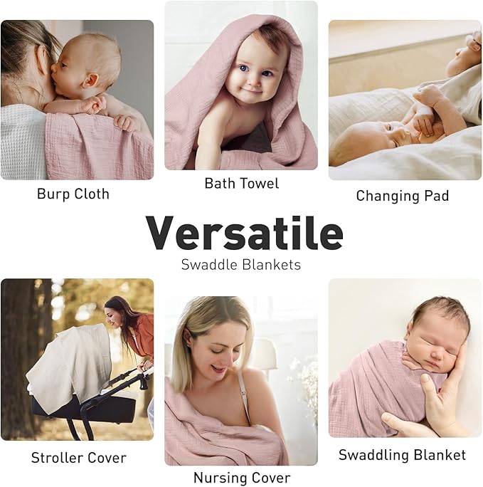 GLLQUEN BABY Muslin Swaddle Blankets - Image 4