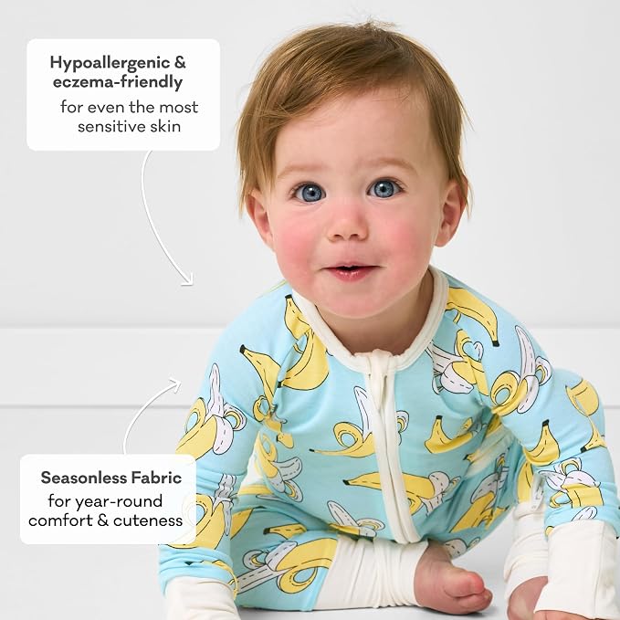 Little Sleepies Pajamas for Baby Boys & Girls, Viscose from Bamboo Baby Pajamas - Image 5