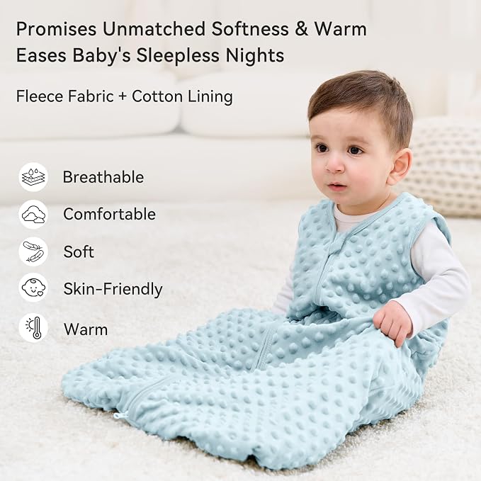 Fleece Baby Sleep Sack 0-6 Months - Image 2