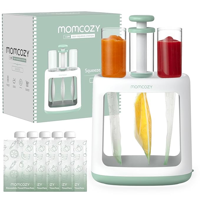Momcozy Squeeze Station, Baby Food Maker&Pouch Filler by Momcozy