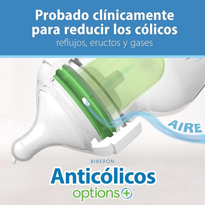 Dr. Brown's Natural Flow Anti-Colic Options+ Wide-Neck Baby Bottles 5 oz/150 mL - Image 14