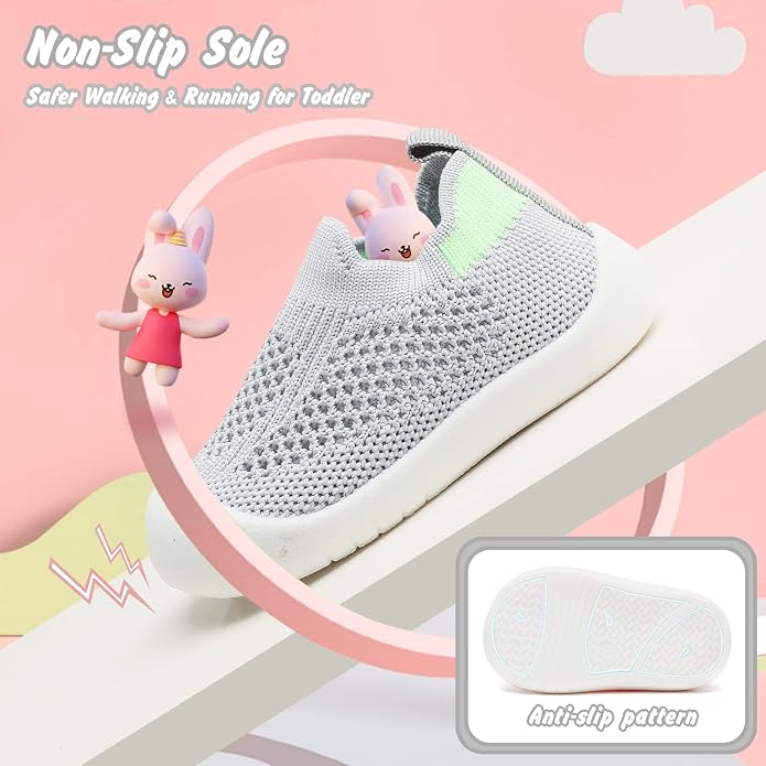 Baby Walking Shoes Toddler Girl Boy Soft Sole Breathable Cotton Canvas Shoes - Image 4