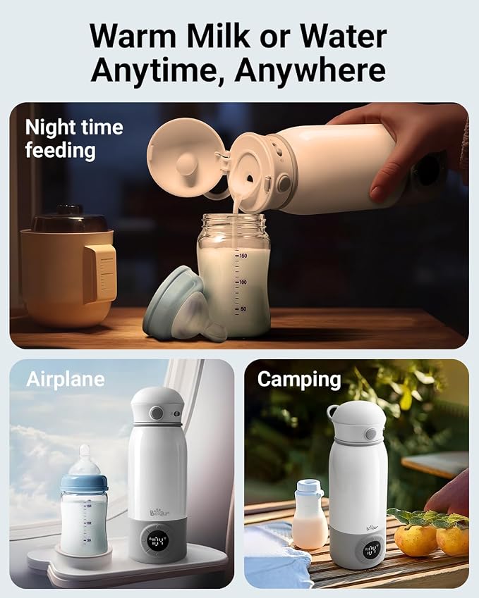 Bear Portable Bottle Warmer for Travel, Milk Warmer for Breastmilk Formula - Image 2