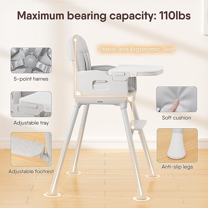 3-in-1 Portable Baby High Chair - Image 5