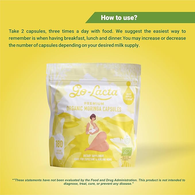 Go-Lacta 100% Organic Premium Moringa Capsules - Image 6