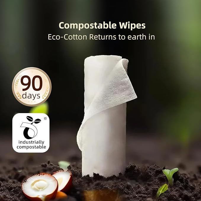 Winner 100% Cotton Dry Wipes, USDA Certified Baby Wipes, Soft & Gentle - Image 8