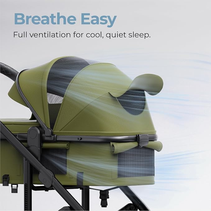 newyoo Bassinet Stroller for Newborn, Nestro 516M, Baby/Infant Strollers w - Image 5