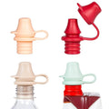Original Water Bottle Topper for Toddlers – 100% Silicone Sippy Top Spout by KiddiKap