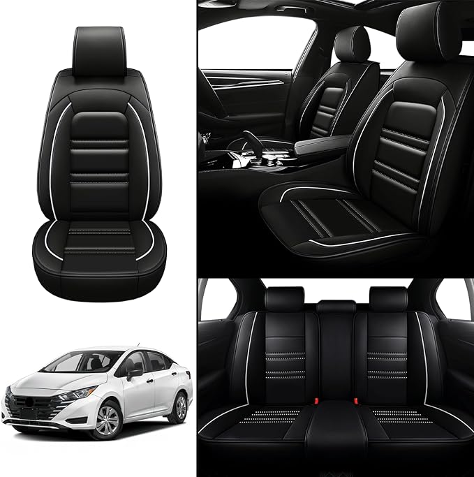 Seat Covers for Nissan Car Versa 2007-2025 | 5-Seats Leather Seat Covers - Image 2