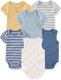 Fashion Baby Boy Girl Bodysuits 6-Pack Casual Cotton Soft Infants Outfit New by JELYLOVE