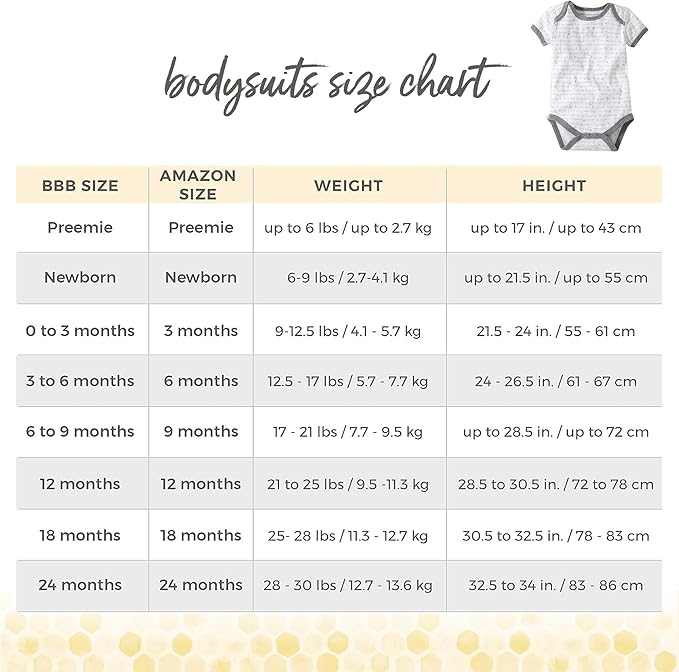 Burt's Bees Baby Organic Cotton Bodysuits – Baby Boy & Girl Short and Long - Image 3