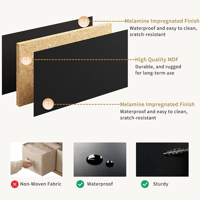 9 Drawer Dresser for Bedroom - Image 8