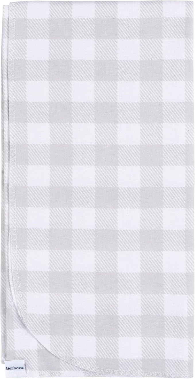Gerber Unisex Baby 100% Cotton Flannel Receiving Blankets 30x30 Inches - Image 3