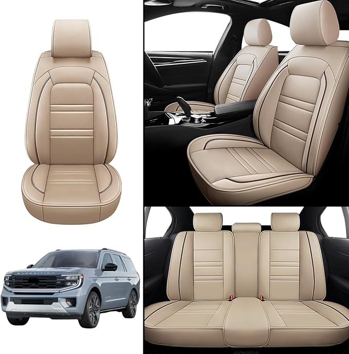 Car Seat Cover for Ford Expedition 1997-2025 | 5-Seats Leather Seat Covers - Image 2