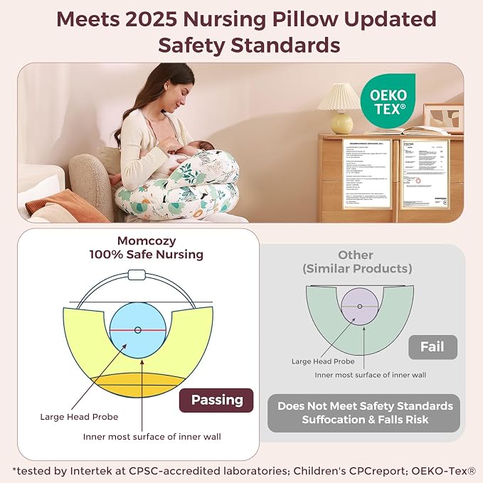 Momcozy Pioneering Safety Fence Nursing Pillow - Image 6