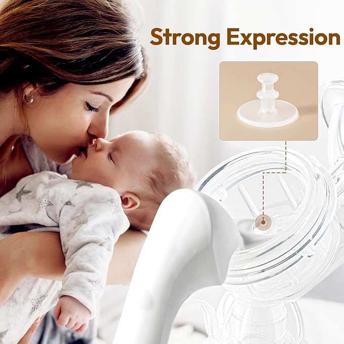 NCVI Manual Breast Pump for Breastfeeding Small Nipple, 20mm Silicone Soft - Image 3