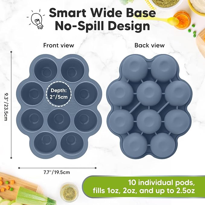 KeaBabies Silicone Food Freezer Trays - Image 2