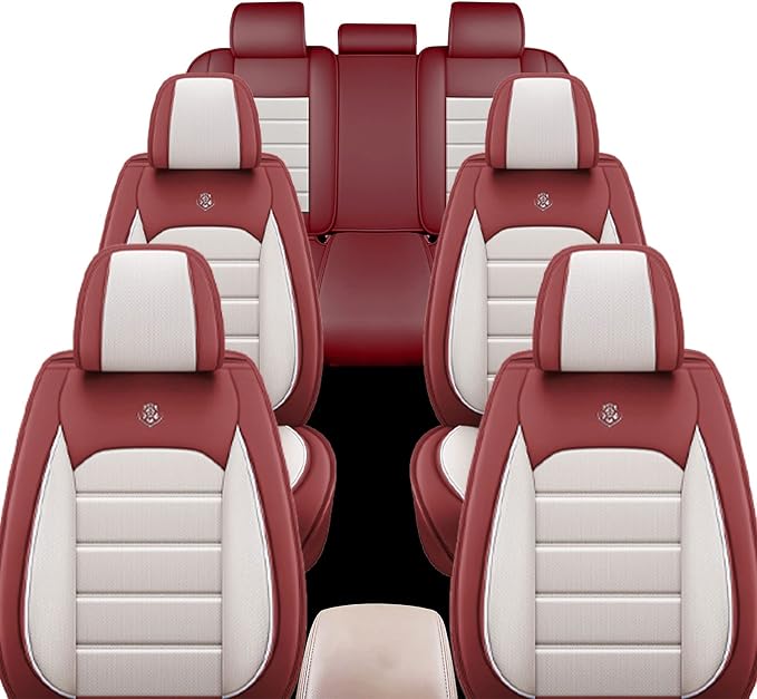 JOJ Car Seat Cover Fit for Toyota Highlander 2001-2025, 7 Seat Car Seat Cover - Image 2