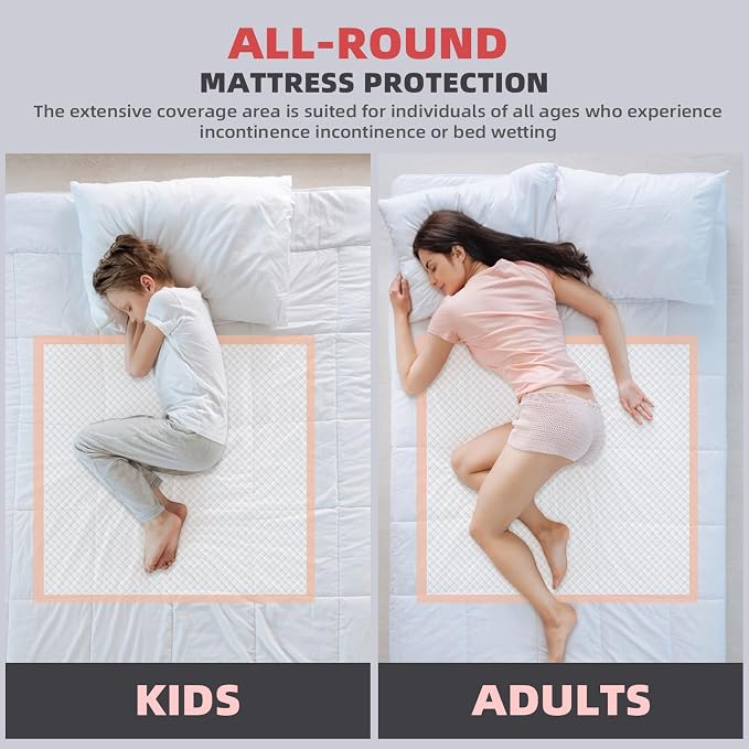 MKISS Oversized Bed Pads 40" x 60", Heavy Duty Ultra Absorbent Underpads - Image 5