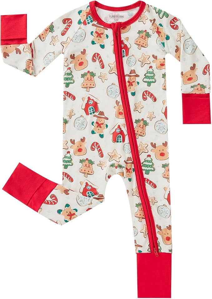 pureborn Baby Infant Boys Girls Sleeper Snug Fit Viscose from Bamboo Pajamas by pureborn