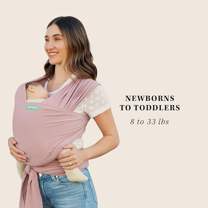 Moby Baby Wrap Carrier Classic for Newborns to Toddlers, Infant Sling Carrier - Image 7