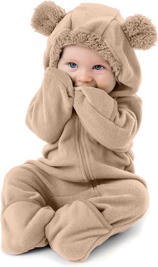 Cuddle Club Fleece Baby Bunting Bodysuit by CuddleClub