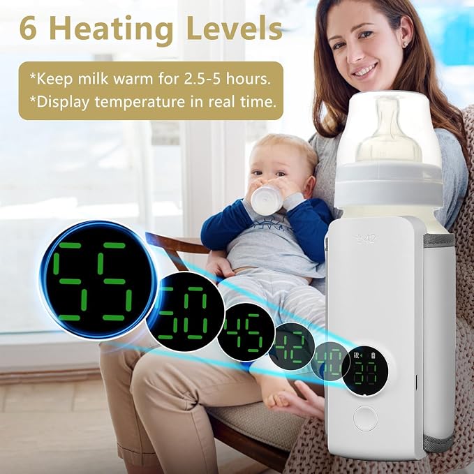 Portable Bottle Warmer for Travel, Instant Heating & Constant Warming, Portable - Image 2