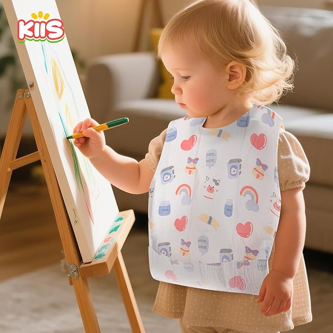 KIIS Disposable Baby Bibs for Travel - Image 2
