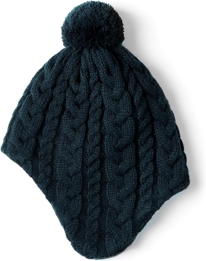 Duoyeree Kids Beanie Hat for Boys Girls Pom-pom Kint Hats Cozy Lining Winter - Image 2