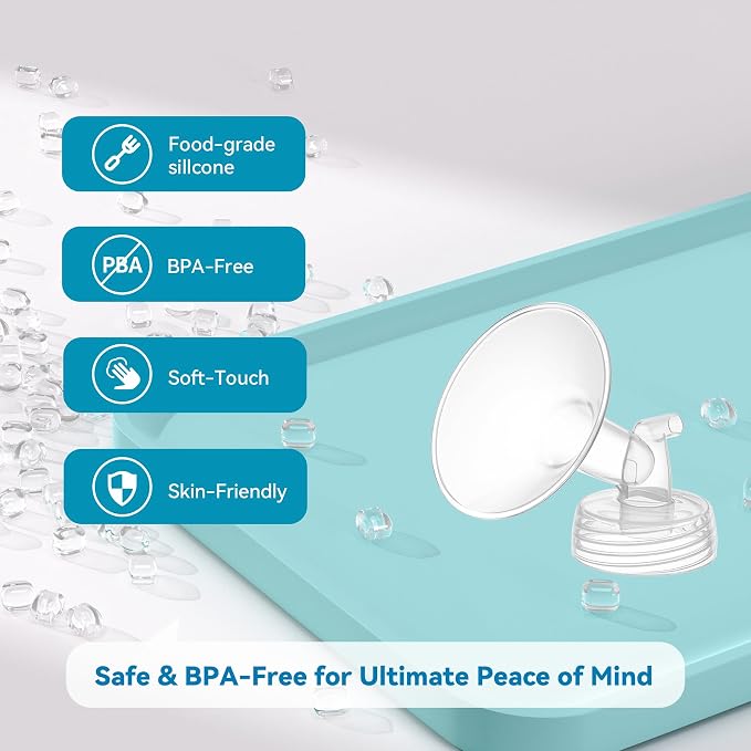 4PCS 17mm Breast Pump Flanges, Compatible - Image 8