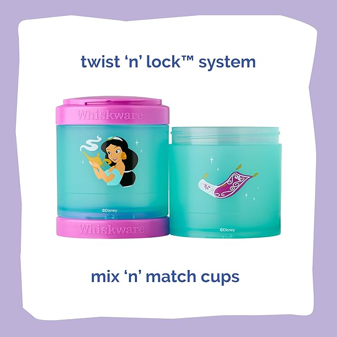 Whiskware Disney Princess Aladdin, Stackable Snack Containers - Image 3