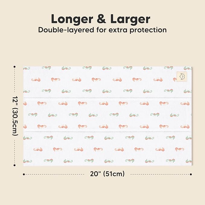 Organic Burp Cloths Baby Boy, Girl - Image 3