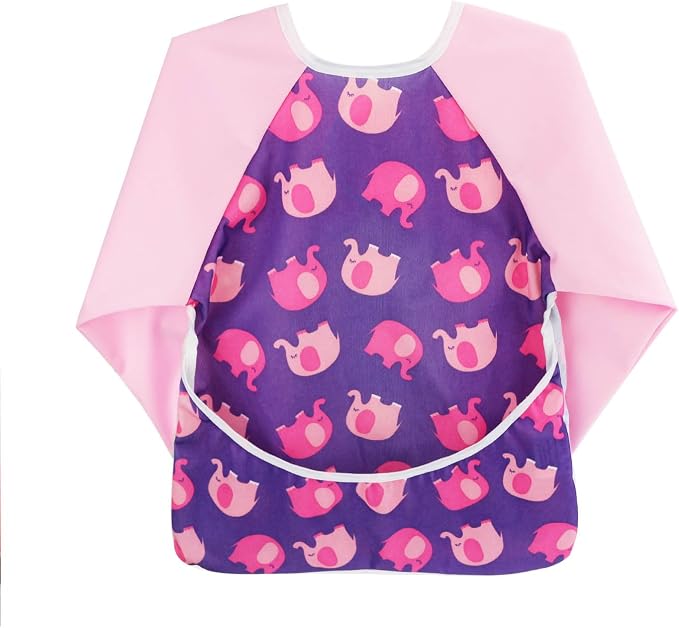 Infant Toddler Baby Waterproof Sleeved Bib, Bib by Hi+Sprout
