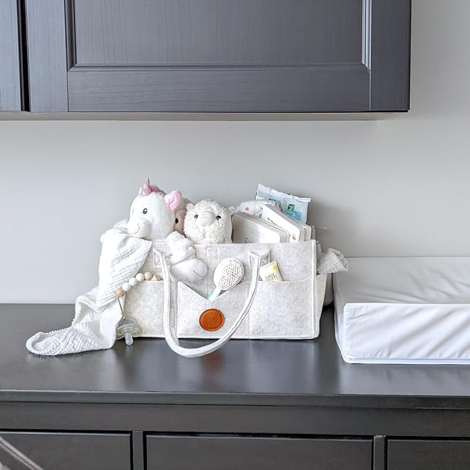 Maliton Baby Diaper Caddy, Nursery Storage Bin & Car Organizer - Image 8
