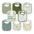 GLLQUEN BABY Muslin Drool Bibs for Boys Girls 8 Pack, Adjustable Baby Bibs for by GLLQUENBABY