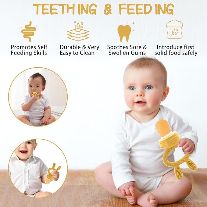 WAJIAYON Baby Breastmilk Popsicle Molds & Baby Fruit Feeder, Baby Food Freezer - Image 6