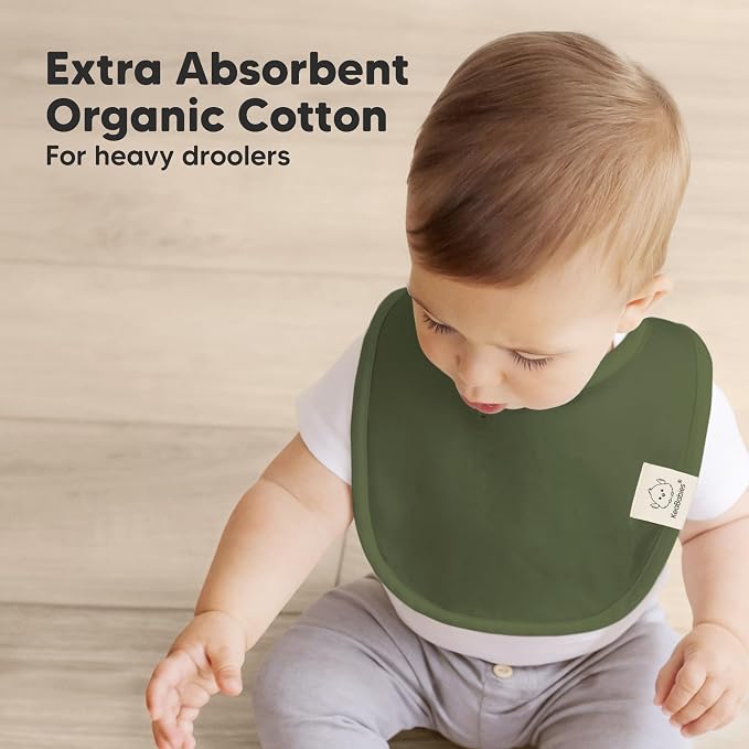 8-Pack Organic Baby Bibs for Boys, Girls - Image 5
