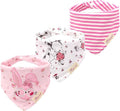 JN&LULU 3 Pack Newborn Baby Bibs Bandana Drool Bibs by JNLULU