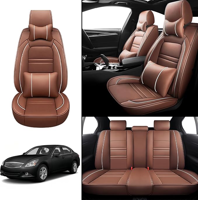 Car Seat Covers for Infiniti g37 2008-2013 | 5-Seats Seat Covers, Waterproof - Image 2