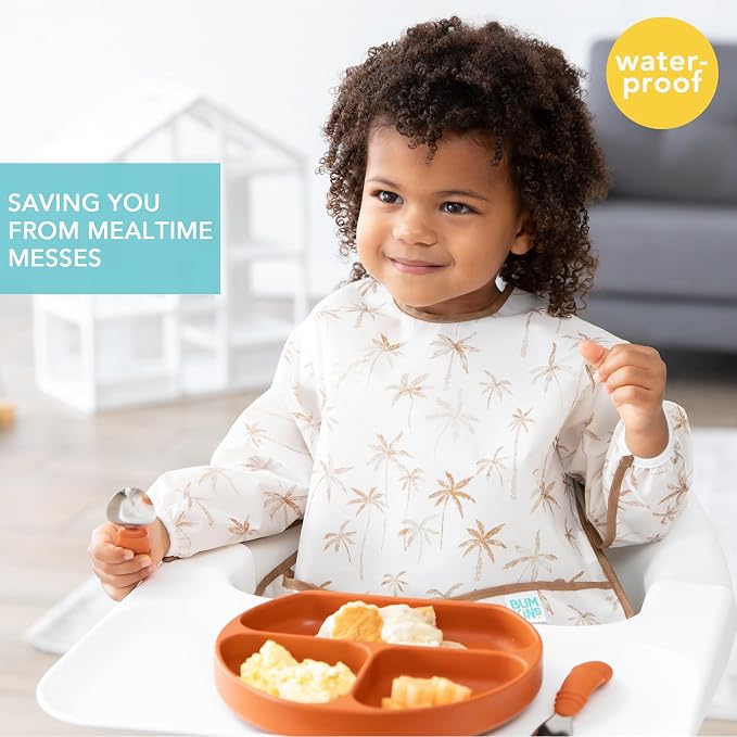 Bumkins - Sleeved Bib - For Boys & Girls, Babies & Toddlers 6-24 Months - - Image 2