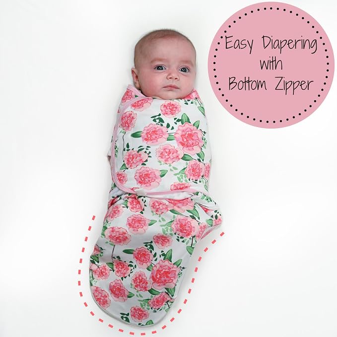 LollyBanks Swaddles 100% Organic Cotton Baby Girl Essentials, 0-3 Months - Image 4