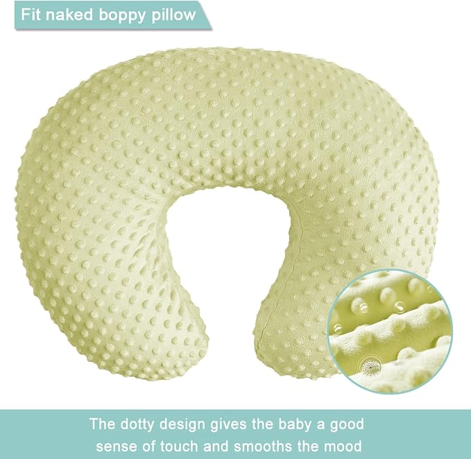 iEvolve Minky Nursing Pillow Cover Breast Feeding Pillow Cover Slipcover U Shape - Image 2