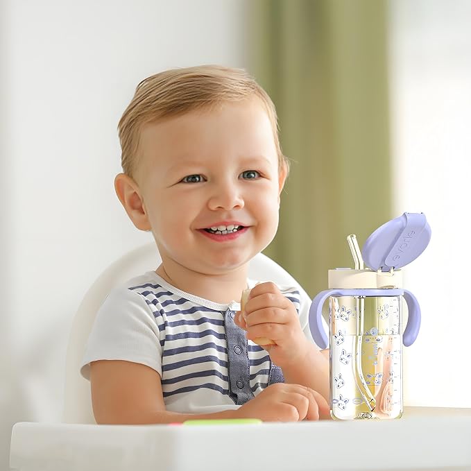 Evorie Tritan Spill Proof Toddler Straw Sippy Cup, 10 oz - Image 9