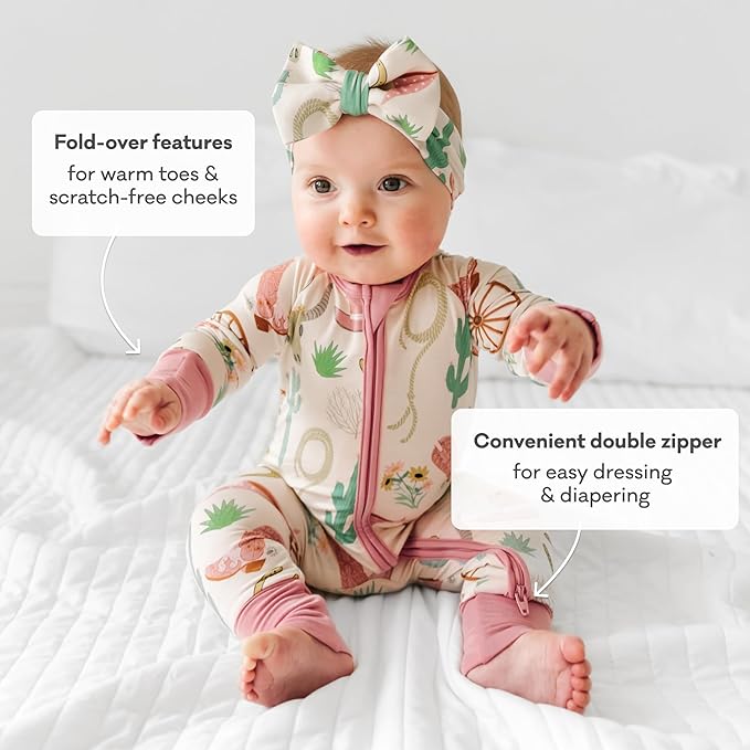 Little Sleepies Pajamas for Baby Boys & Girls, Viscose from Bamboo Baby Pajamas - Image 4