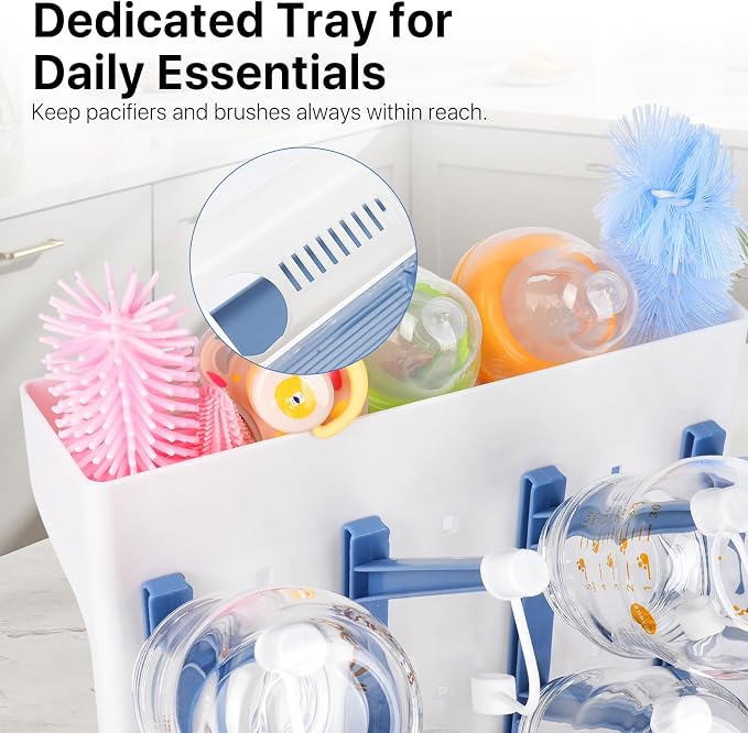 Ultimate Baby Bottle Drying Station -Space Saving Standing Drying Rack - Image 5