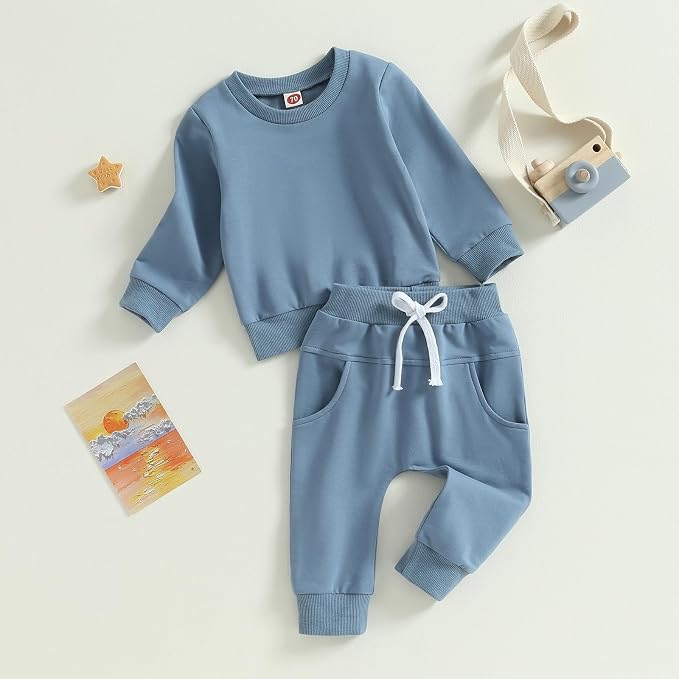 Tiaham Baby Boy Clothes Girl Outfits Fashion Sweatshirt Sweat Pant Kids Toddler - Image 7