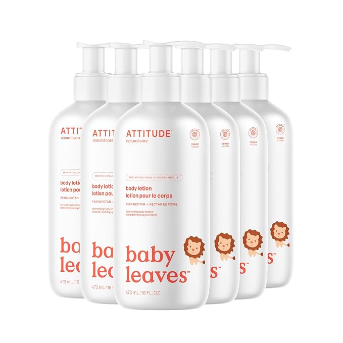 ATTITUDE Baby Lotion, EWG Verified Moisturizer, Dermatologically Tested by ATTITUDE