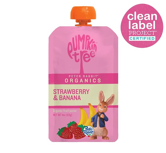 Pumpkin Tree Peter Rabbit Organics Strawberry and Banana Pure Fruit Snack - Image 9
